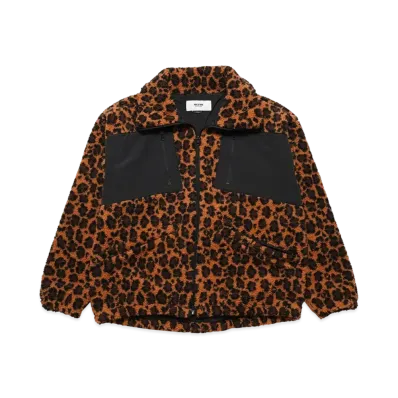 MFC STORE Big Collar Boa Jacket "Leopard"
