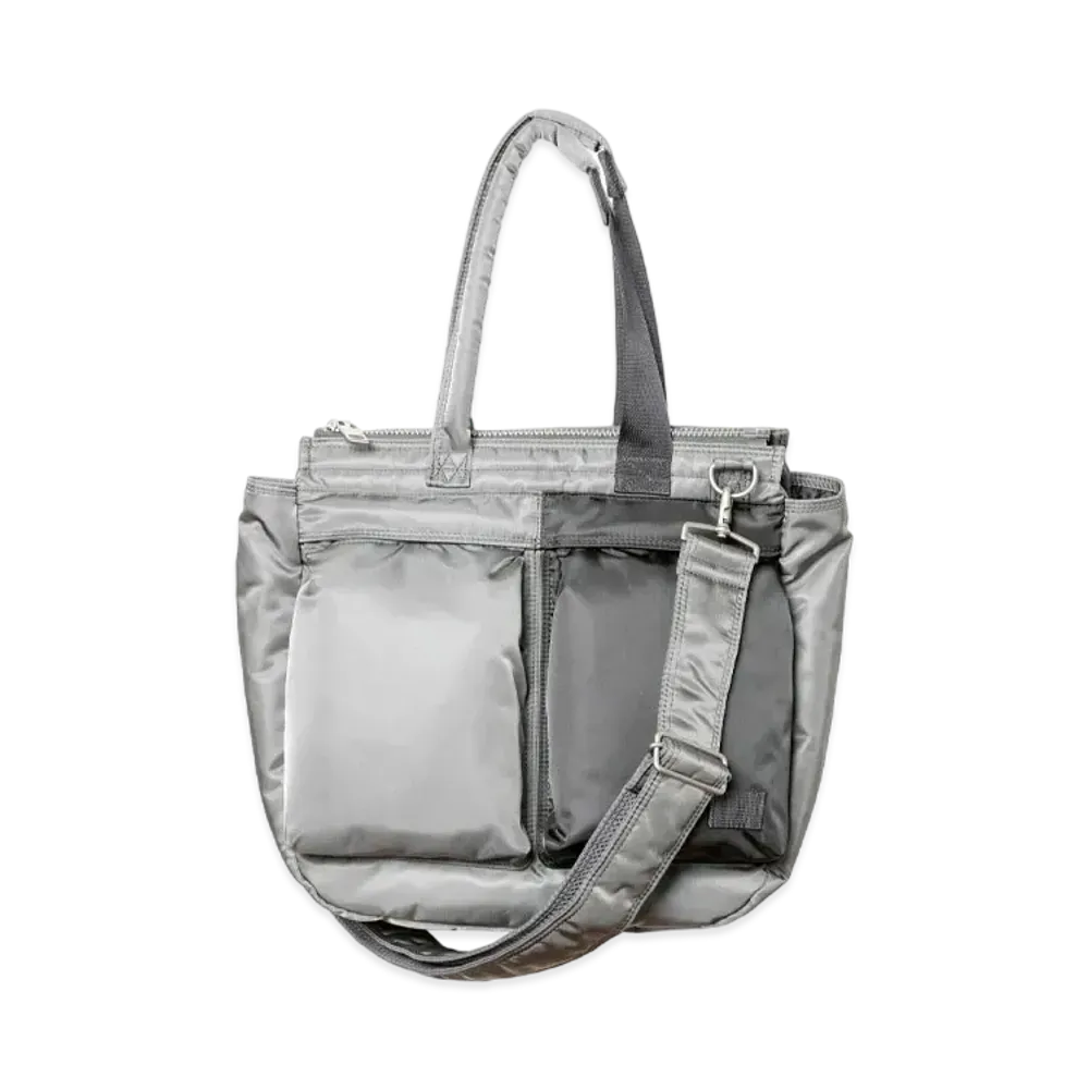 sacai x PORTER Pocket Tote Medium "Gray"