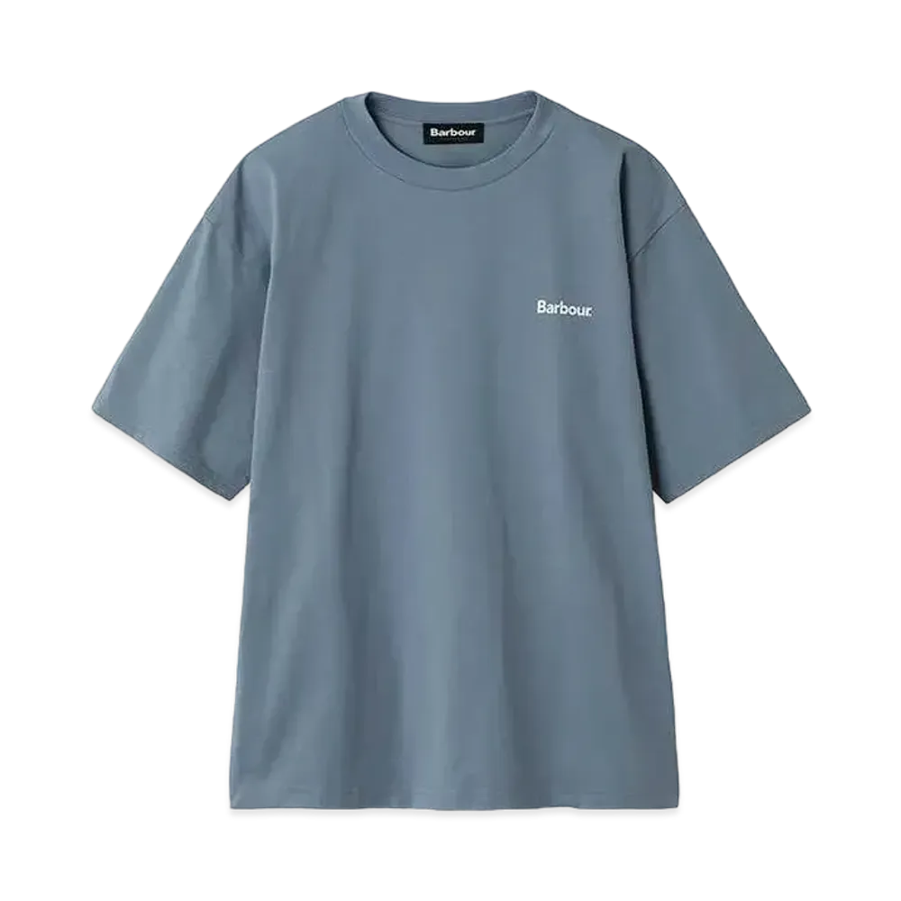 Barbour One Point Basic Logo T-Shirt (Oversized Fit) "Blue"