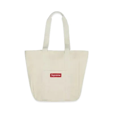 Supreme Canvas Tote "White"