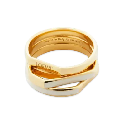 LOEWE Stacked Ring "Gold/Ivory"