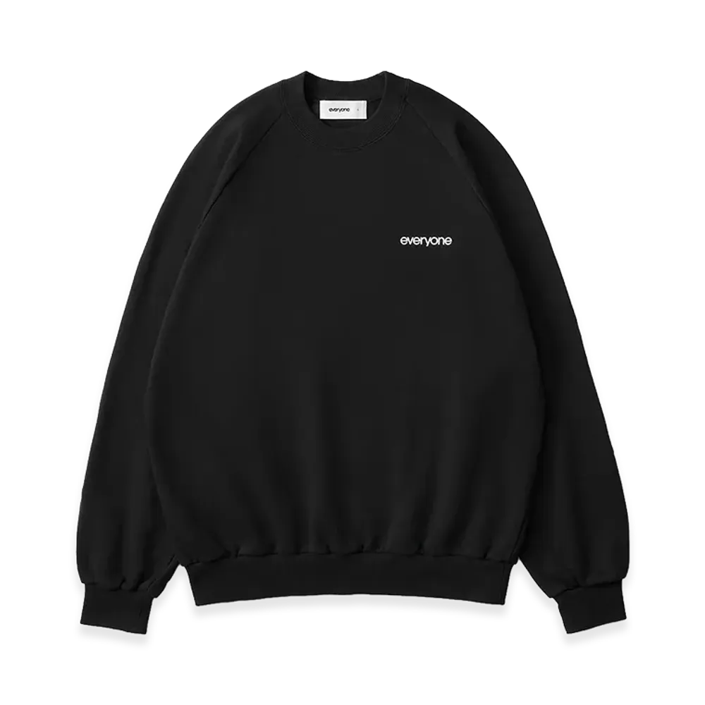 everyone Original Logo Crew Sweat "Black"