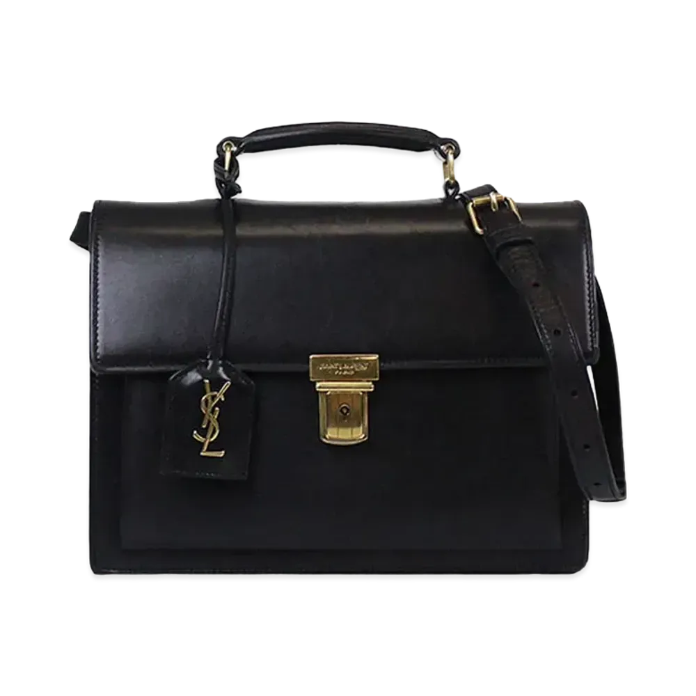Saint Laurent Highschool Leather 2WAY Bag "Black"
