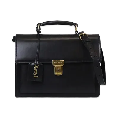 Saint Laurent Highschool Leather 2WAY Bag "Black"