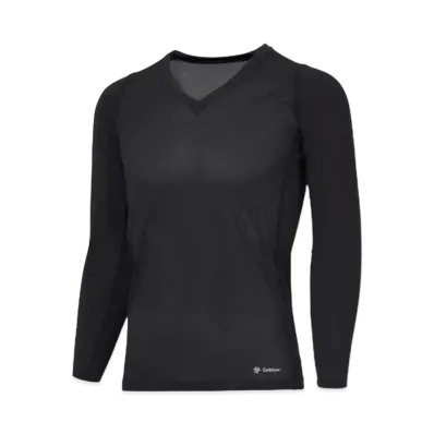 Goldwin Cooling V-neck Long Sleeve (C3 Fit / Men's) "Black"