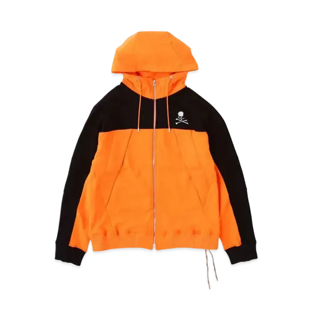 mastermind WORLD Mountain Zip Up Hoodie "Black Orange"