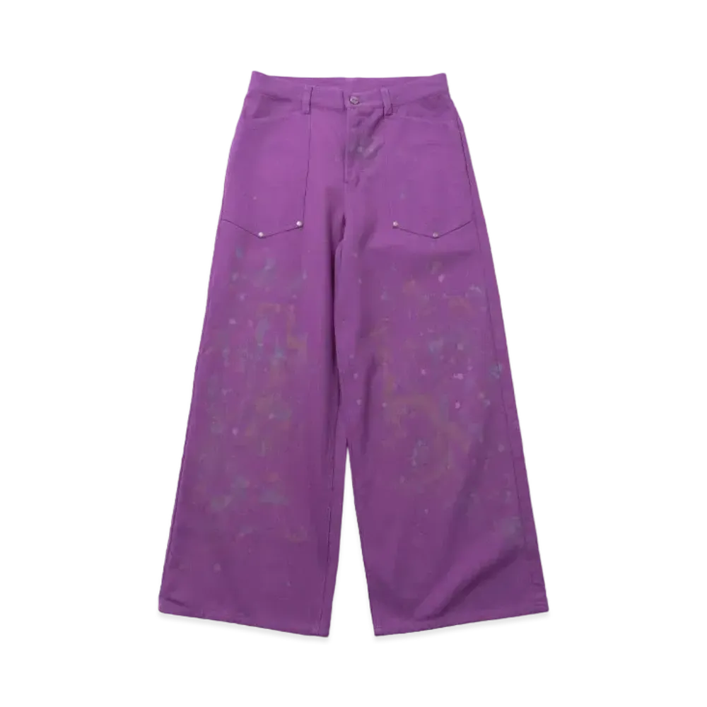 Younger Song dirt processing duck pants "Purple"