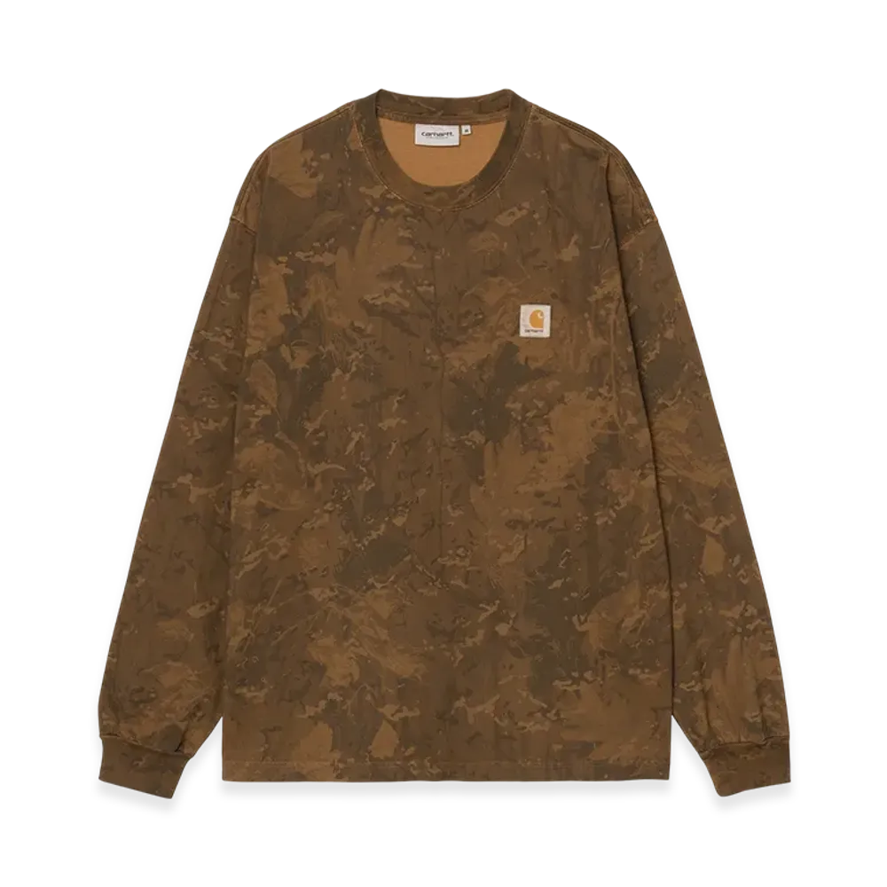 Carhartt WIP L/S Camo Combi T-Shirt "Camo Combi Green/Hamilton Brown(Garment Dyed)"