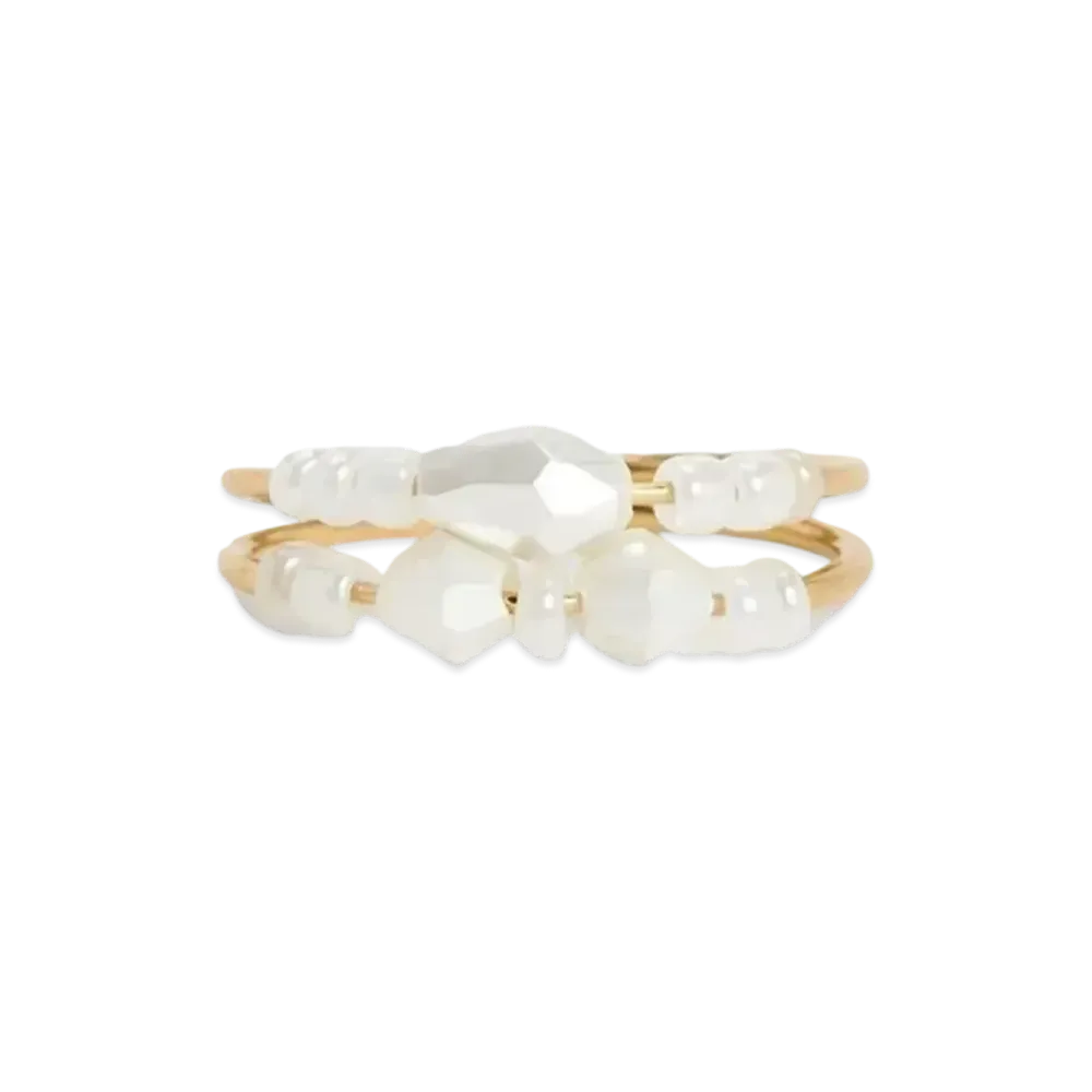 CHARLES & KEITH Luxem Beaded Tooling Set "Pearl"
