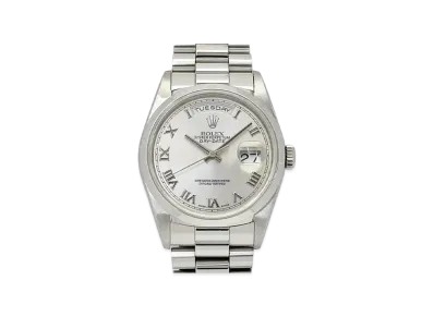 ROLEX Day-Date "Silver/Platinum"