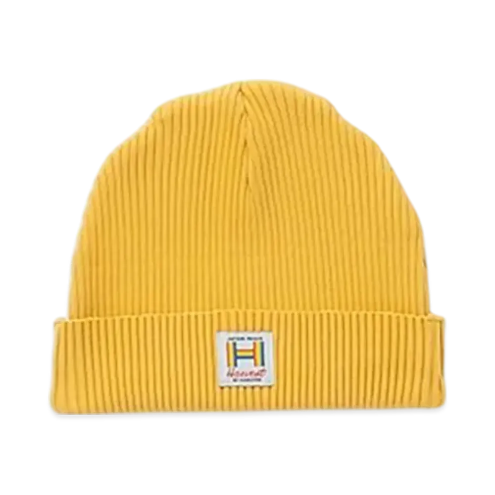 Perfect Ribs Rib Beanie Cap (Low) "Yellow"
