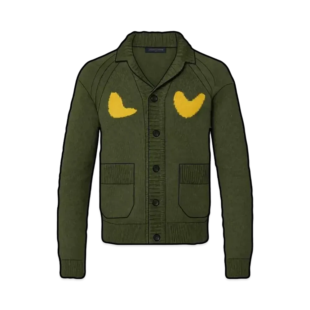 Louis Vuitton x NIGO SOPHISTICATED SIGNATURE CARDIGAN "Olive"
