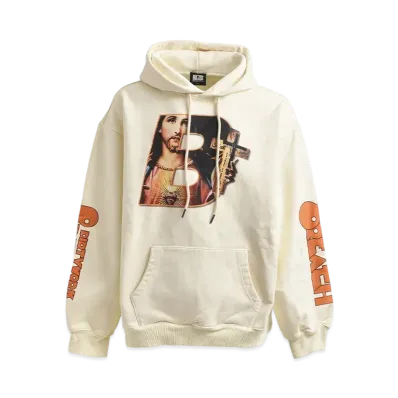 BREATH Jesus Logo Pullover Hoodie "Cream"
