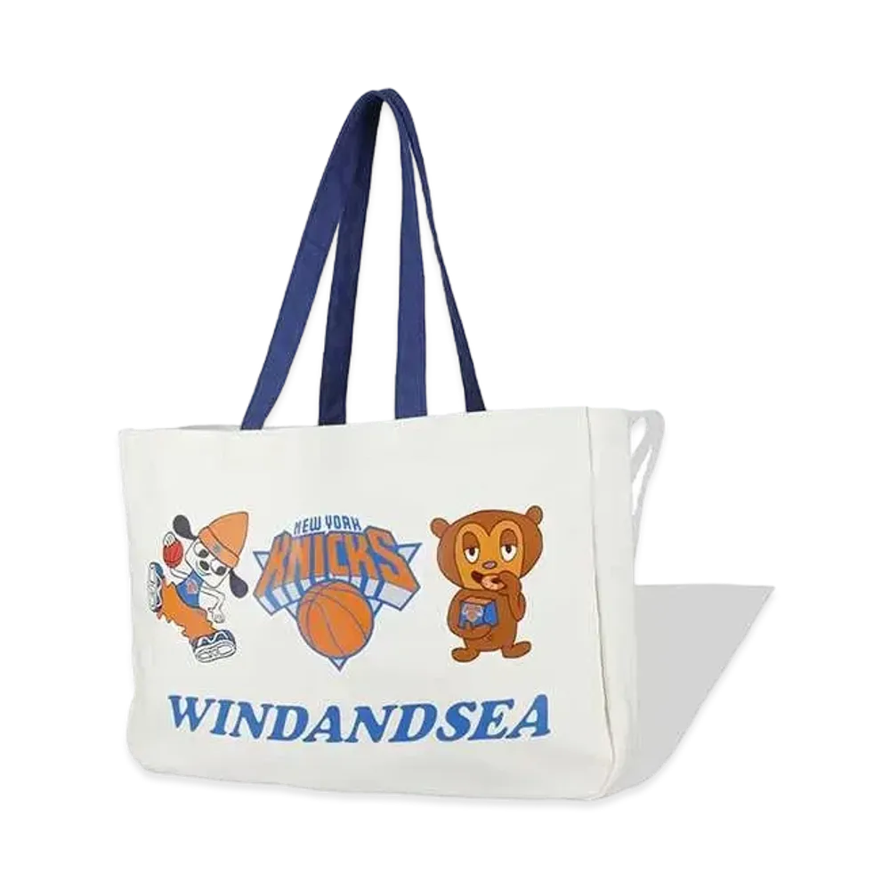WIND AND SEA x NBA CHAMPIONS x PARAPPA THE RAPPER Tote Bag "Knicks"