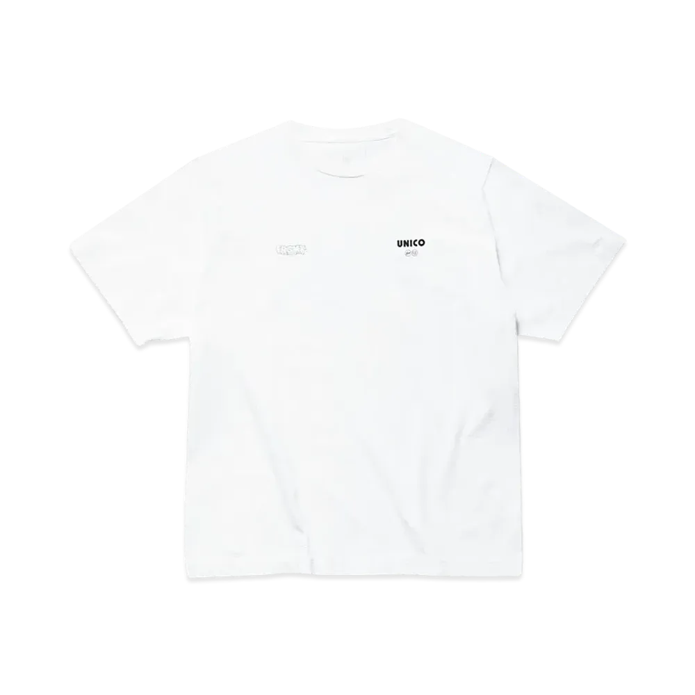 FRAGMENT x uniform experiment UNICO / WIDE TEE (BACK UNICO) "White"
