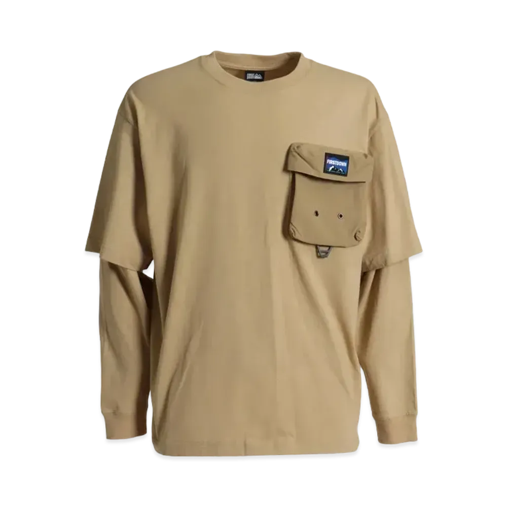 FIRST DOWN LAYERED L/S T "Desert Beige"