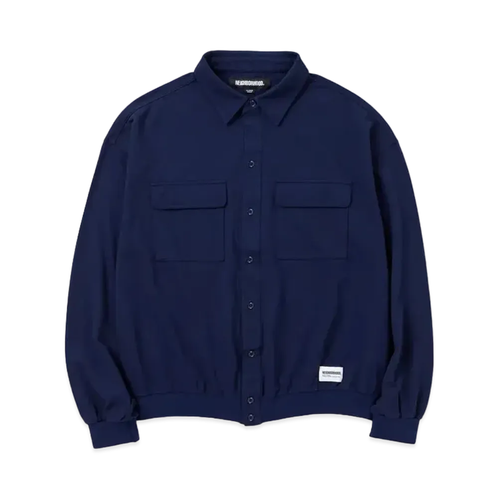 NEIGHBORHOOD Pique Shirt LS "Navy"
