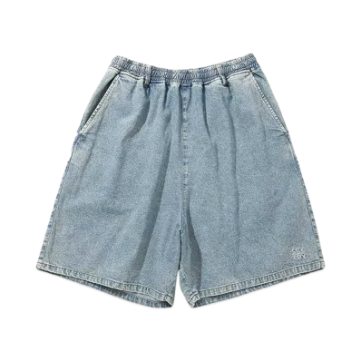 CITY COUNTRY CITY Embroiderd Logo Washed Denim Easy Shots_8oz "LIGHT BLUE"