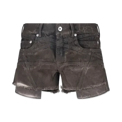 Rick Owens DRKSHDW Women's Denim Shorts "Dark Gray"