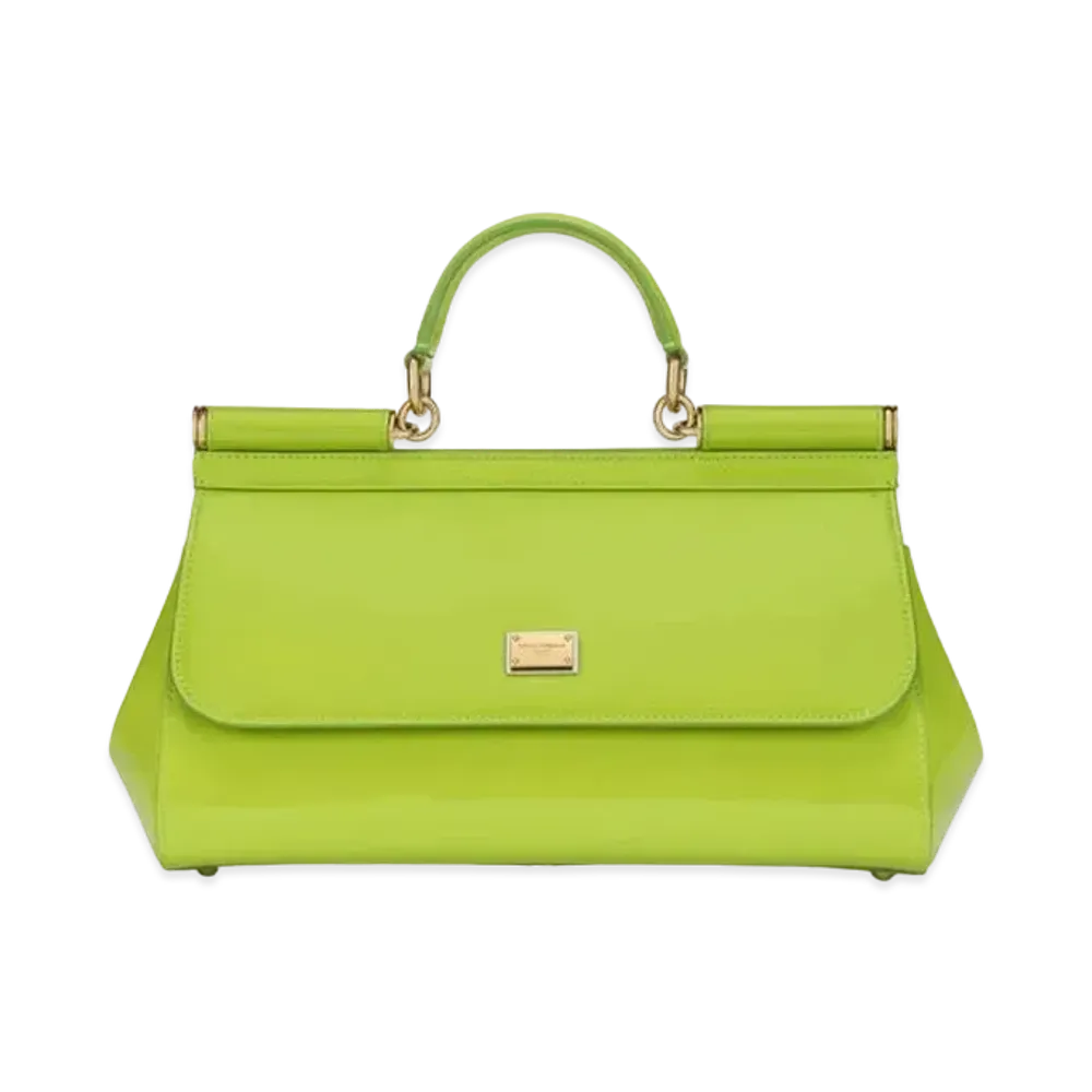 Dolce&Gabbana Sicily Bag Medium Enamel "Green"