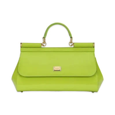 Dolce&Gabbana Sicily Bag Medium Enamel "Green"