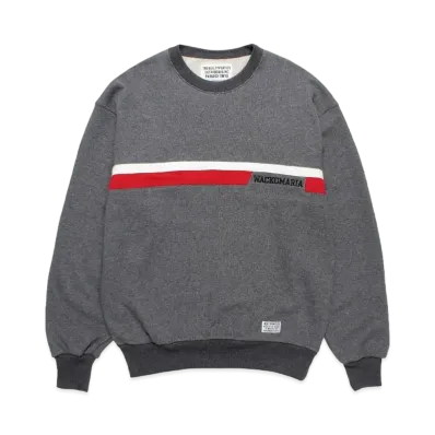 WACKO MARIA Middle Weight Sweat Shirt "Gray"