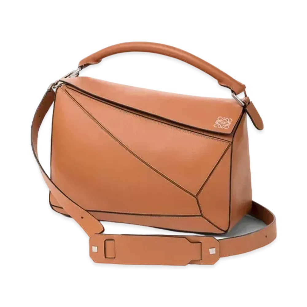 LOEWE Large Puzzle Bag In Classic Calfskin "Tan"