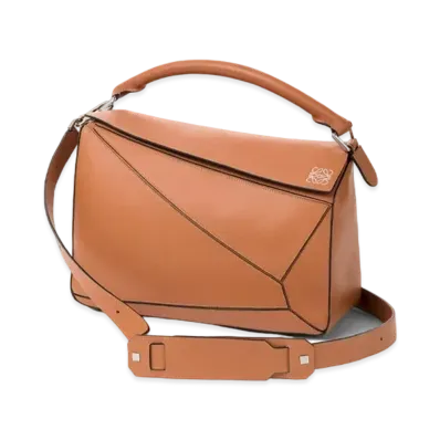 LOEWE Large Puzzle Bag In Classic Calfskin "Tan"