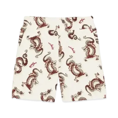 KENZO 'YEAR OF THE DRAGON' Print Shorts "Cream"
