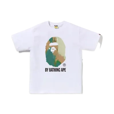 A BATHING APE Tie Dye By Bathing Ape Tee "White Beige"