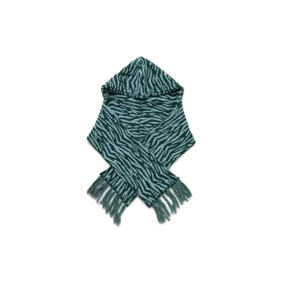 BoTT Zebra Hood Scarf "Green"