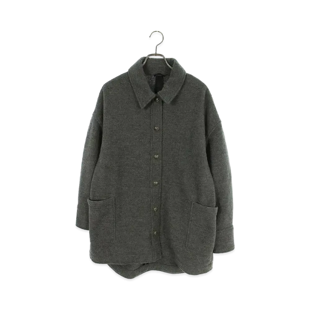 Chrome Hearts Rola Cross Ball Button Wool L/S Shirt "Gray"