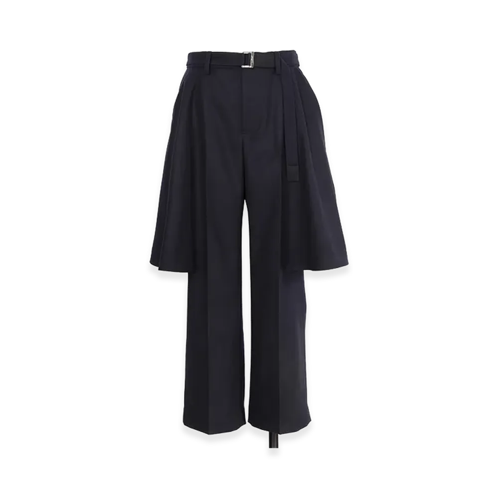sacai Wool Flannel Pants "Navy"