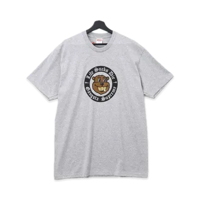 Supreme Life Sucks Die Tee "Grey"