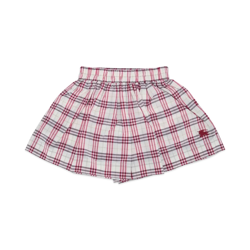 Burberry Kids Kg4 Marcy Chk Hs "Red"