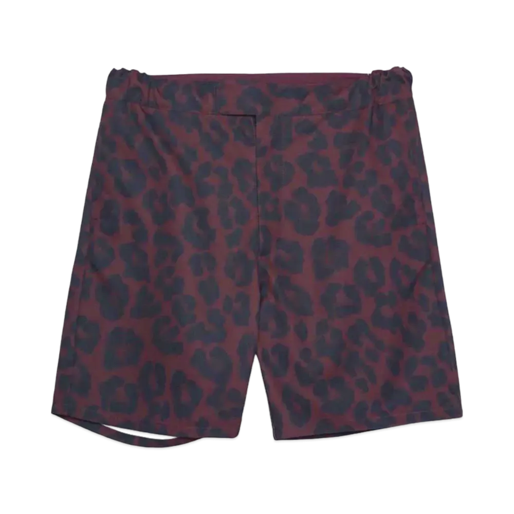 BUENA VISTA Leopard half pants "RED"
