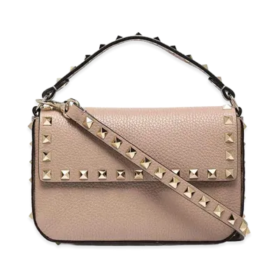 Valentino Women's Rockstud Leather Mini Bag "Light Pink"