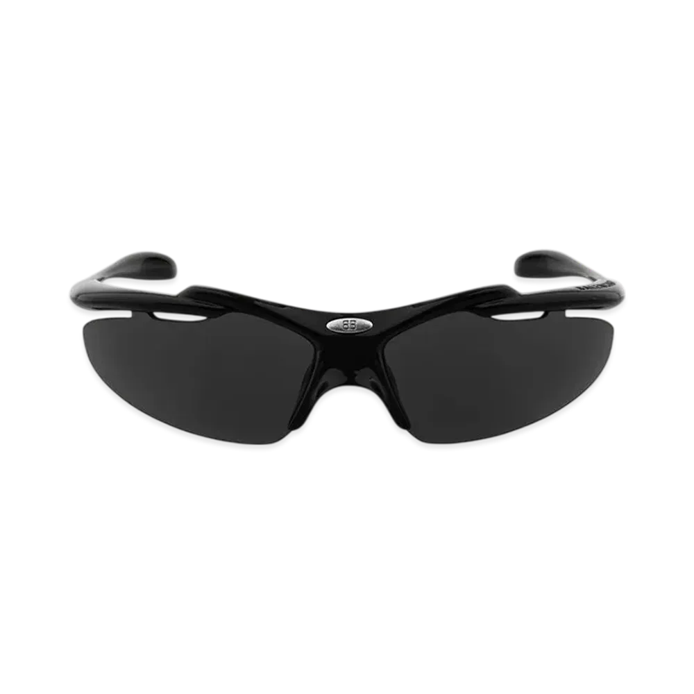 BALENCIAGA Turbo D-Frame Sunglasses "Black"