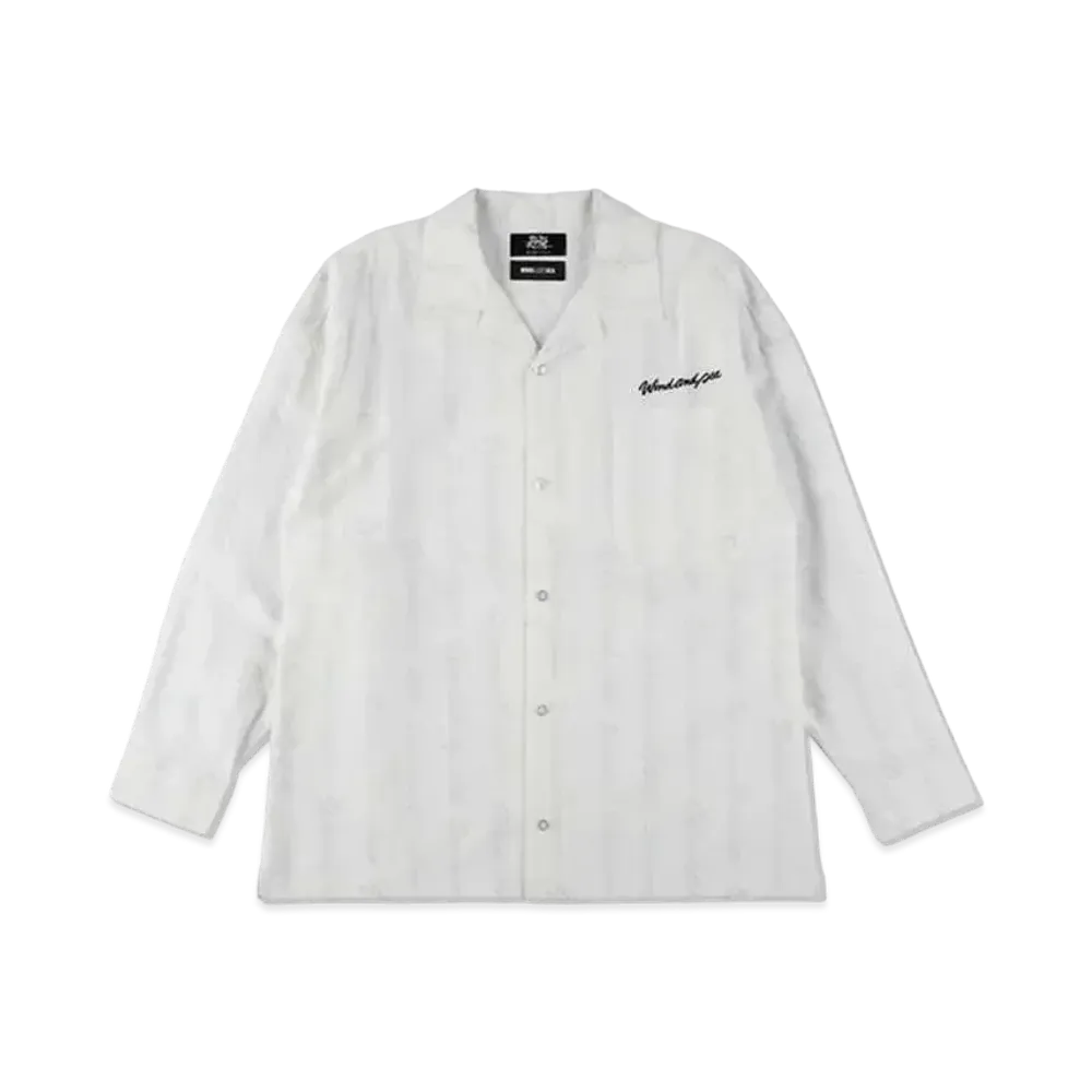 WIND AND SEA x SAMURAI CHAMPLOO (Patteen) Open Collar Shirt "White"