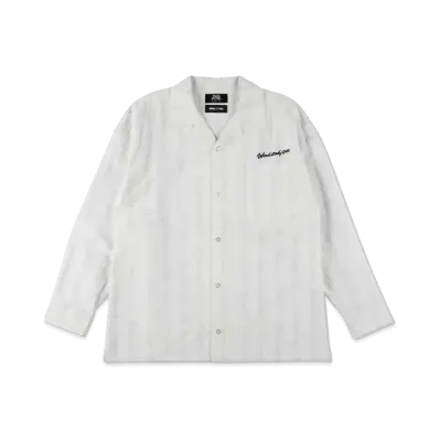WIND AND SEA x SAMURAI CHAMPLOO (Patteen) Open Collar Shirt "White"