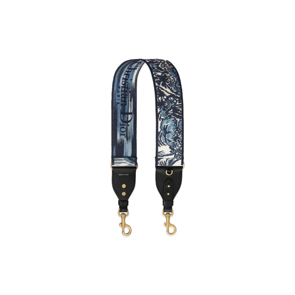 Dior Shoulder Strap With Ring "Blue"