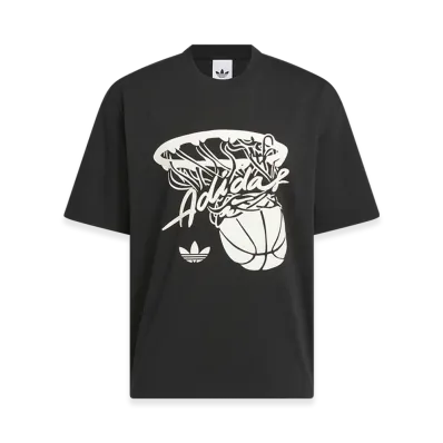 adidas Hot Shots Graphic Short Sleeve T-Shirt "Black"