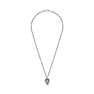 GUCCI Lion Head Necklace With Crystal "Aurora"