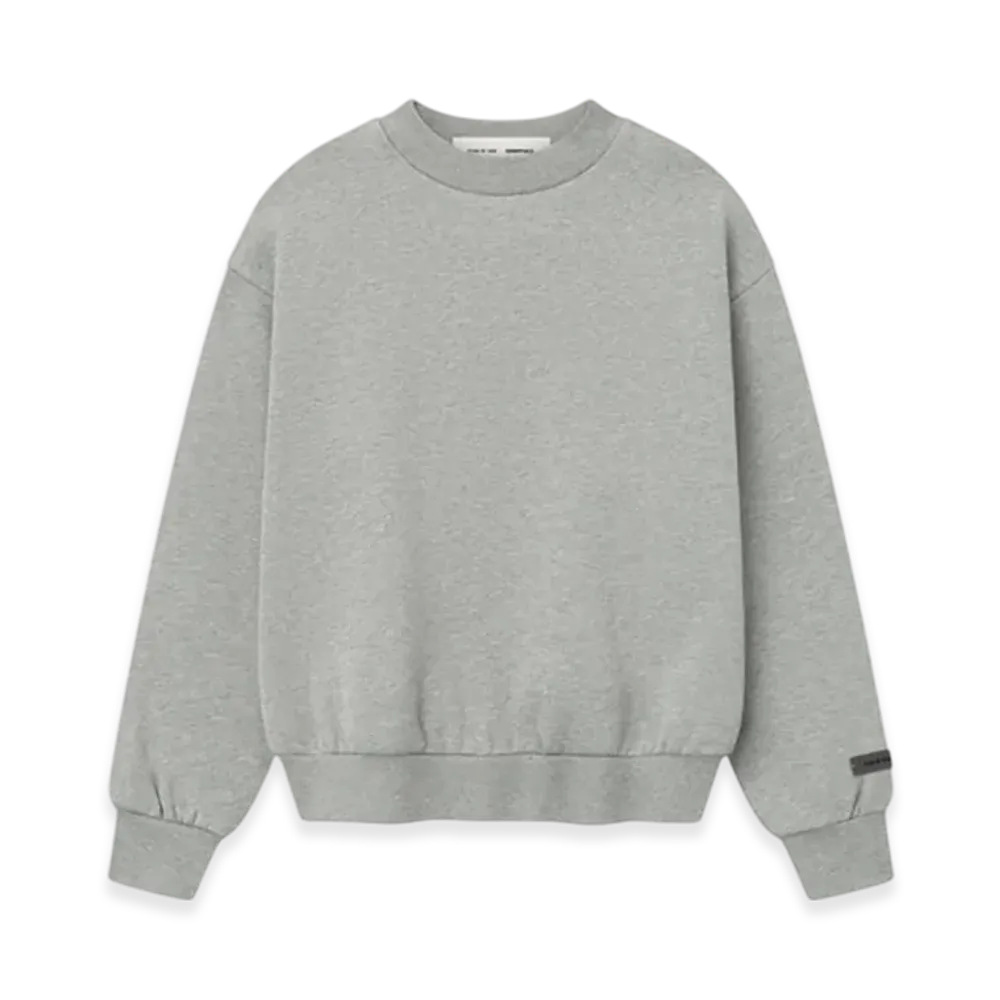 FEAR OF GOD ESSENTIALS Women's Classic Fleece Crewneck "Concrete Heather"