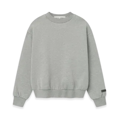 FEAR OF GOD ESSENTIALS Women's Classic Fleece Crewneck "Concrete Heather"
