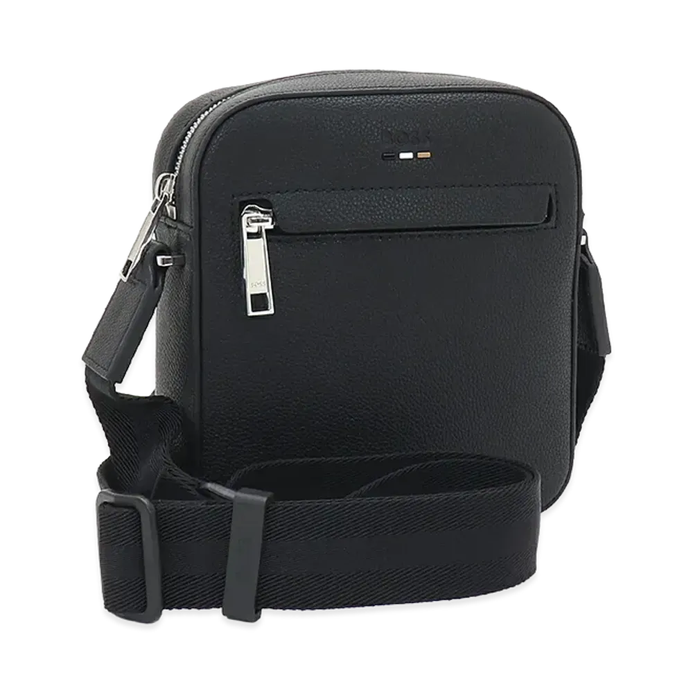 HUGO BOSS Reporter Bag Embossed Logo Shoulder Bag "Black"