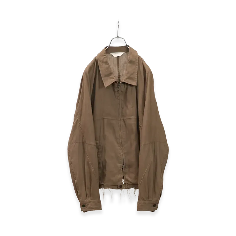 ANCELLM L/N Zipup Shirt Jacket "Brown"