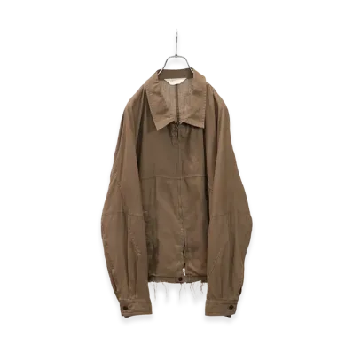 ANCELLM L/N Zipup Shirt Jacket "Brown"