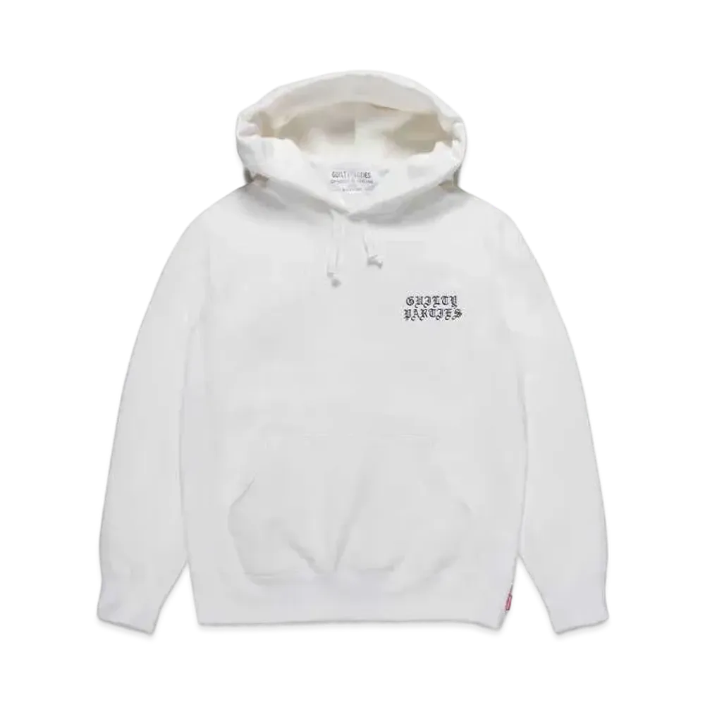 WACKO MARIA GP-H0001-BLANKLINE-BOB-NICETIME- / HEAVY WEIGHT PULLOVER HOODED SWEAT SHIRT "White"