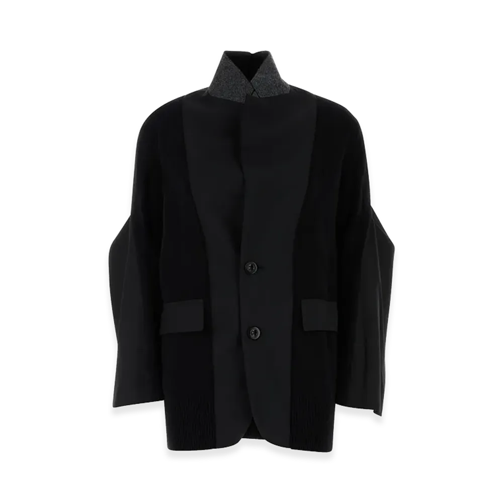 sacai Women's Suiting Knit Jacket "Black"